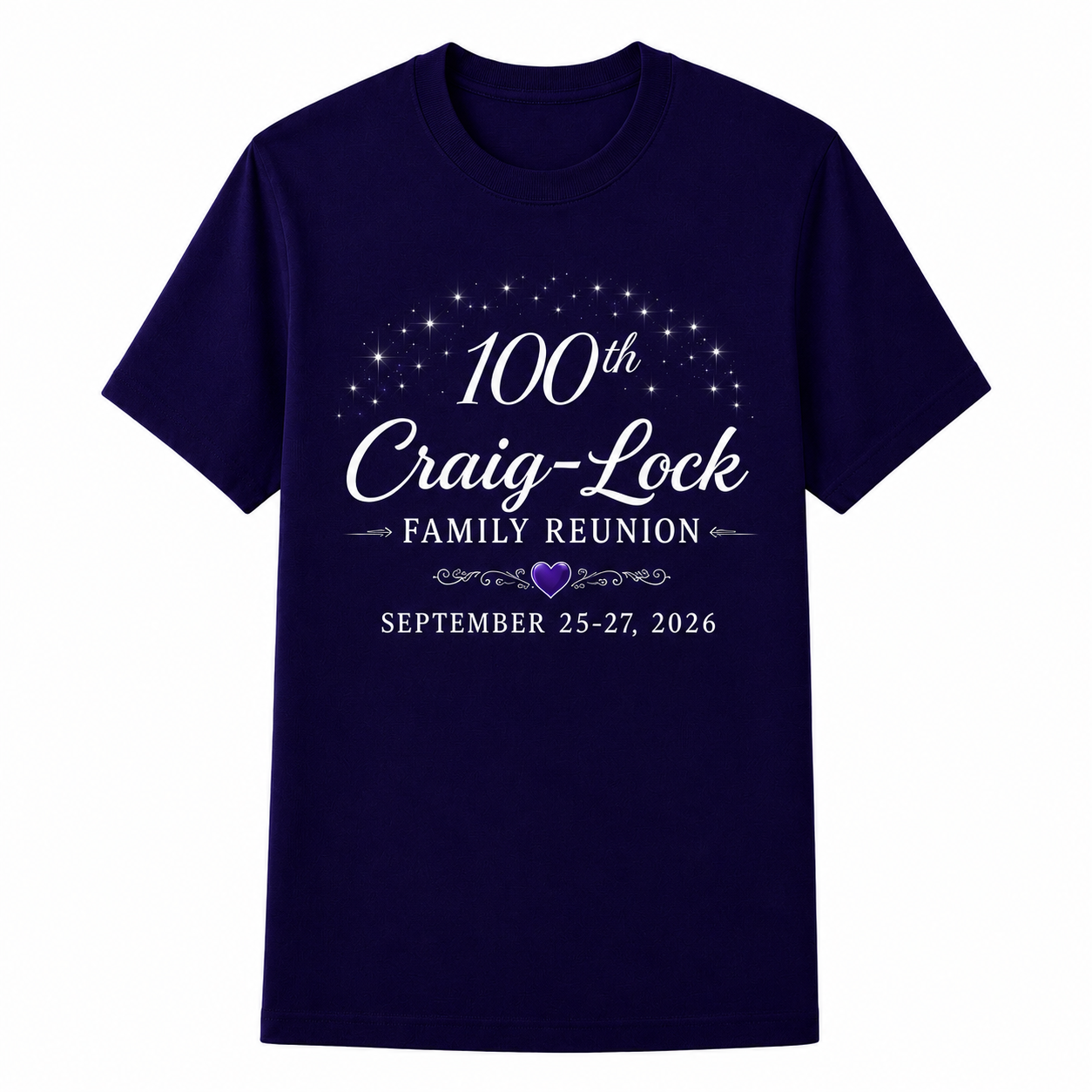 100th Craig and Lock Family Reunion T-Shirts (Official)